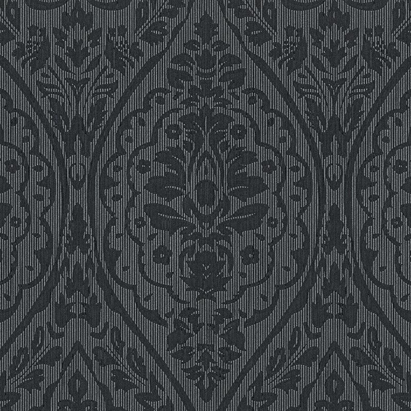 Tapete Grau, Silber, Schwarz, Anthrazit Architects Paper Textiltapete (961959)