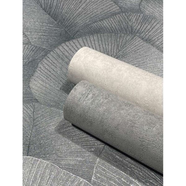 Tapete Grau, Silber, Schwarz, Anthrazit Marburg Vliestapete (34514)