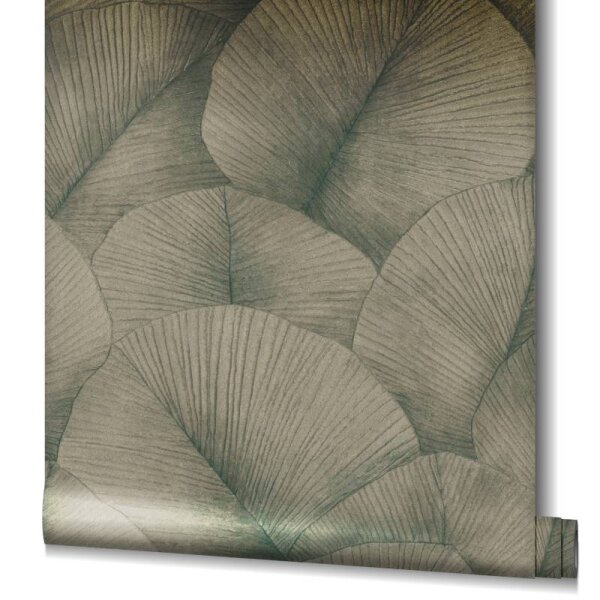 Tapete Grau, Silber, Gold, Kupfer Marburg Vliestapete (34513)