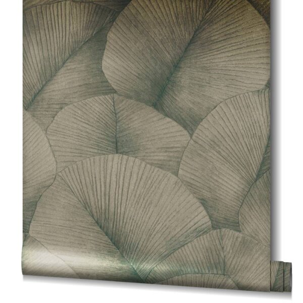 Tapete Grau, Silber, Gold, Kupfer Marburg Vliestapete (34513)