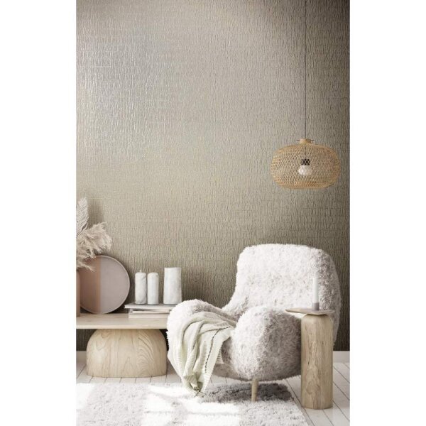 Tapete Beige, Creme, Braun Marburg Vliestapete (34505)