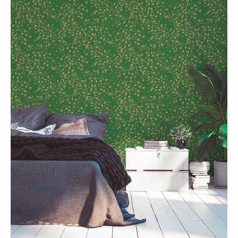 Tapete Gold, Kupfer, Grün VERSACE Vliestapete (935856)