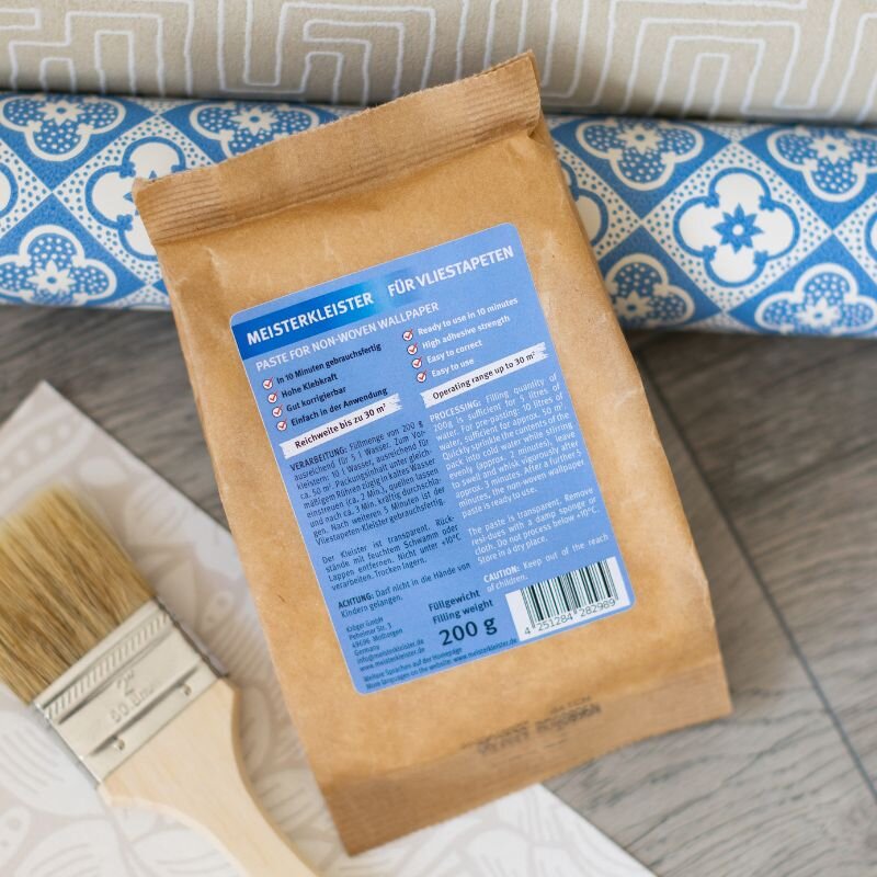 1 x 200 g Meisterkleister Instant Rollkleister für Vliestapeten für 30m²