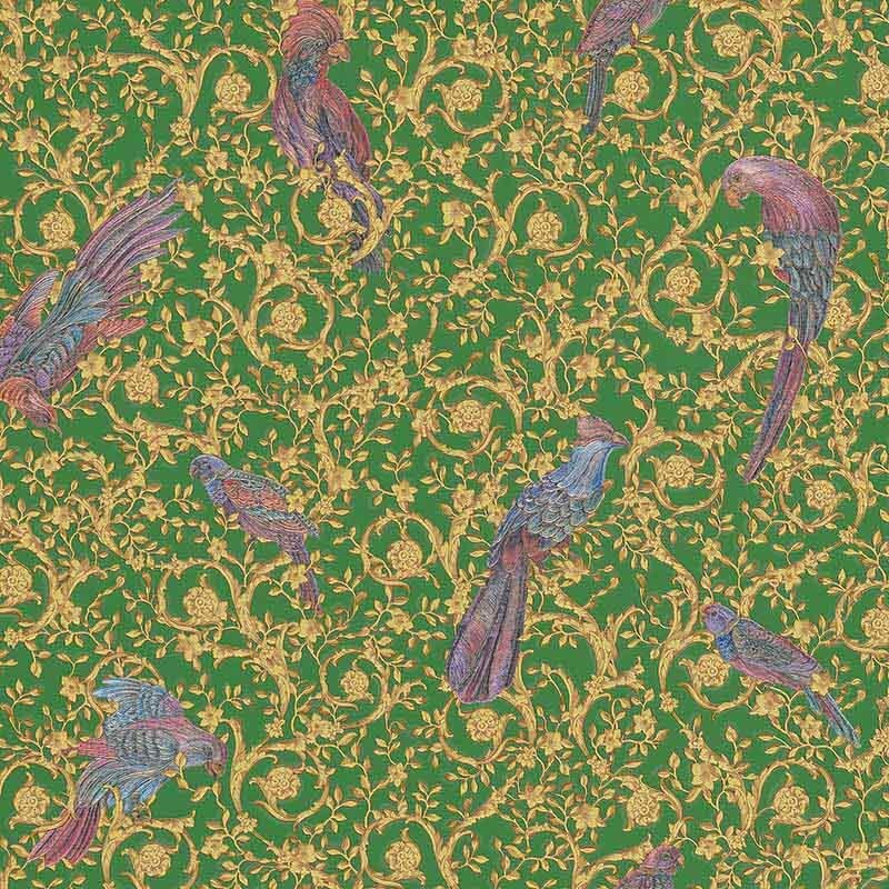 Tapete Gold, Kupfer, Grün VERSACE Vliestapete (370533)