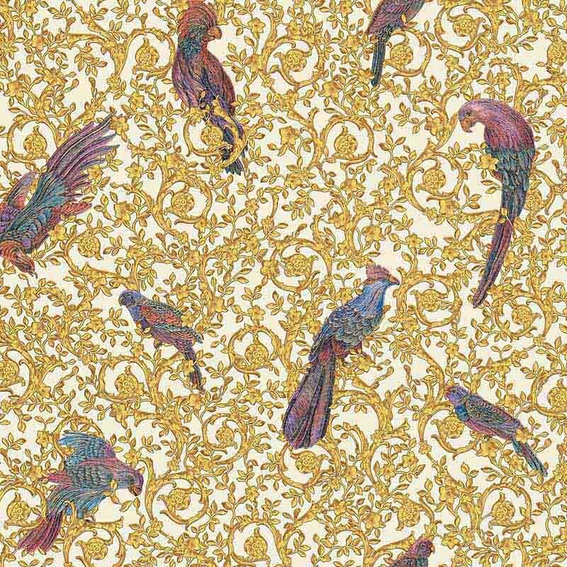 Tapete Gold, Kupfer, Weiß VERSACE Vliestapete (370532)