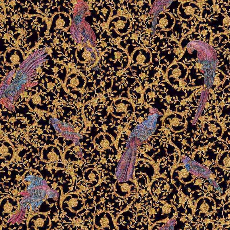 Tapete Gold, Kupfer, Schwarz, Anthrazit VERSACE Vliestapete (370531)