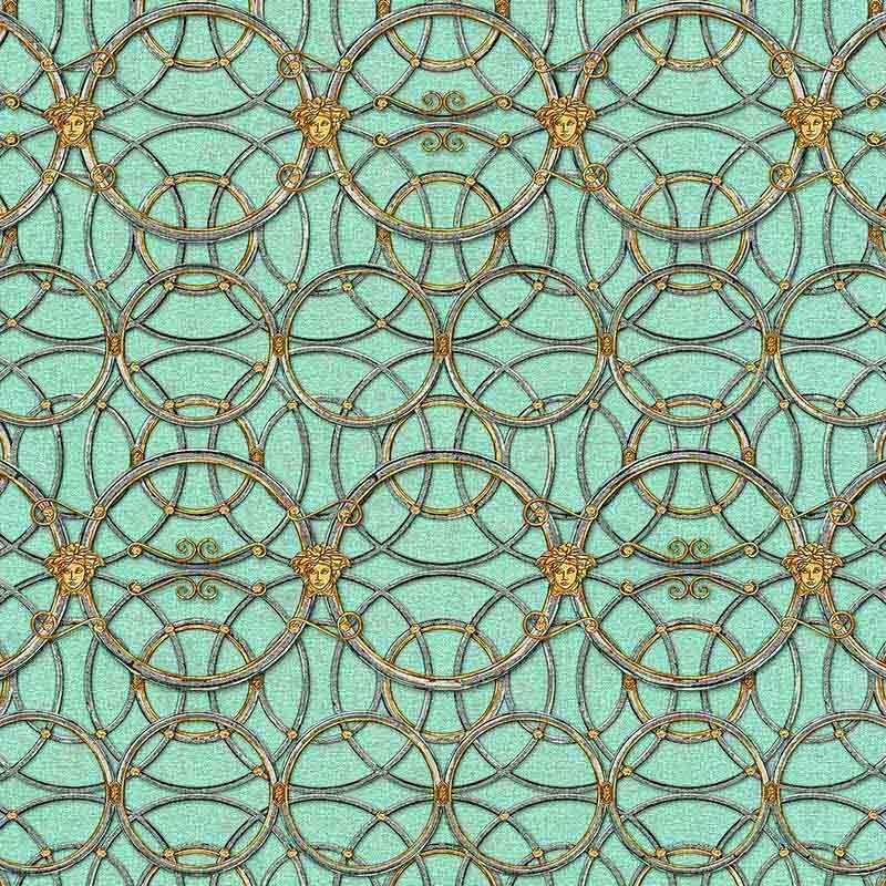 Tapete Türkis VERSACE Vliestapete (370497)