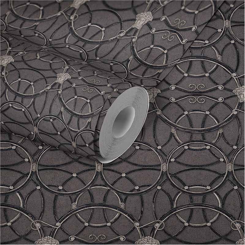 Tapete Schwarz, Anthrazit VERSACE Vliestapete (370494)