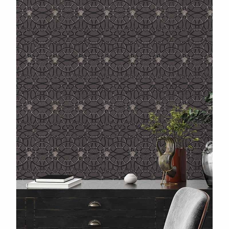 Tapete Schwarz, Anthrazit VERSACE Vliestapete (370494)