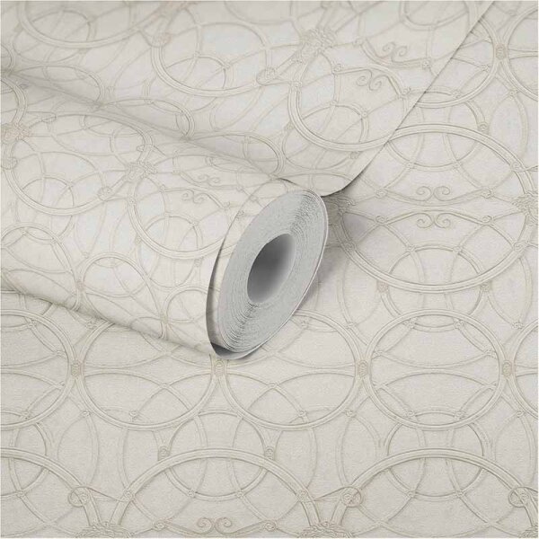 Tapete Grau, Silber, Weiß VERSACE Vliestapete (370493)