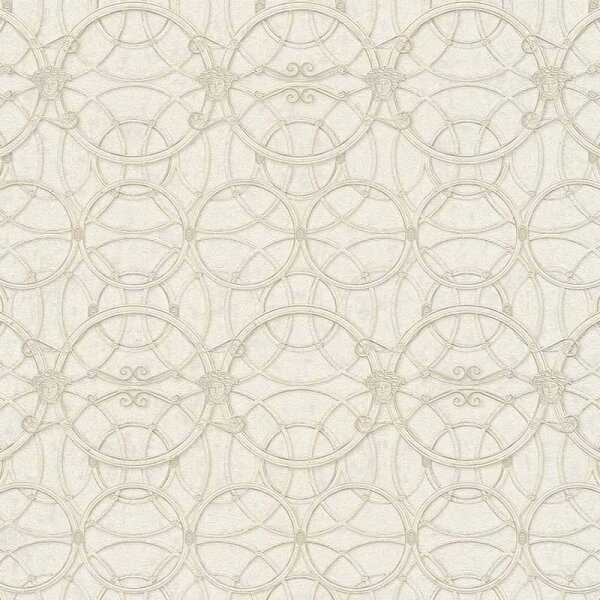 Tapete Grau, Silber, Weiß VERSACE Vliestapete (370493)