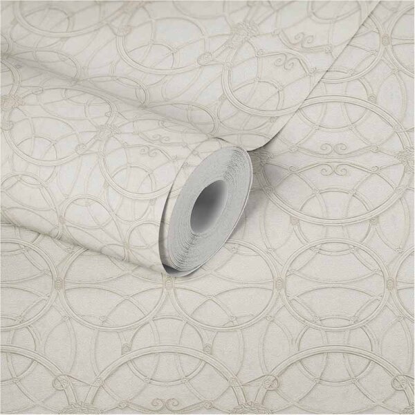 Tapete Grau, Silber, Weiß VERSACE Vliestapete (370493)