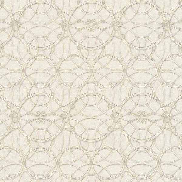 Tapete Grau, Silber, Weiß VERSACE Vliestapete (370493)