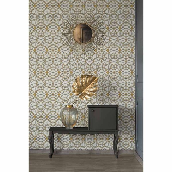 Tapete Gold, Kupfer, Grau, Silber VERSACE Vliestapete (370492)