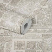 Tapete Beige, Creme, Grau, Silber VERSACE Vliestapete...