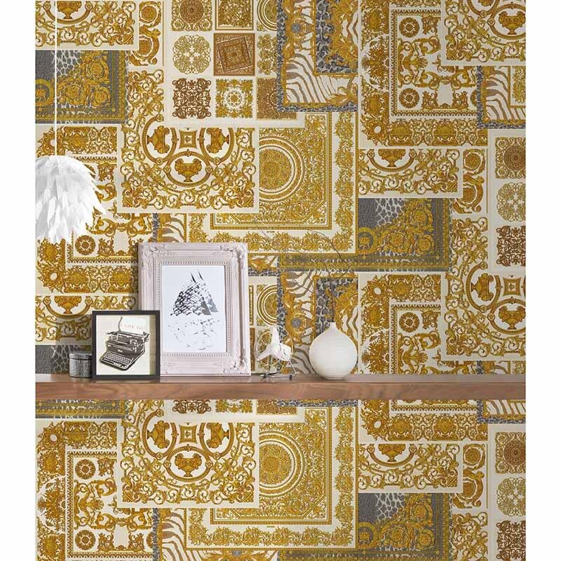 Tapete Beige, Creme, Gold, Kupfer VERSACE Vliestapete (370484)