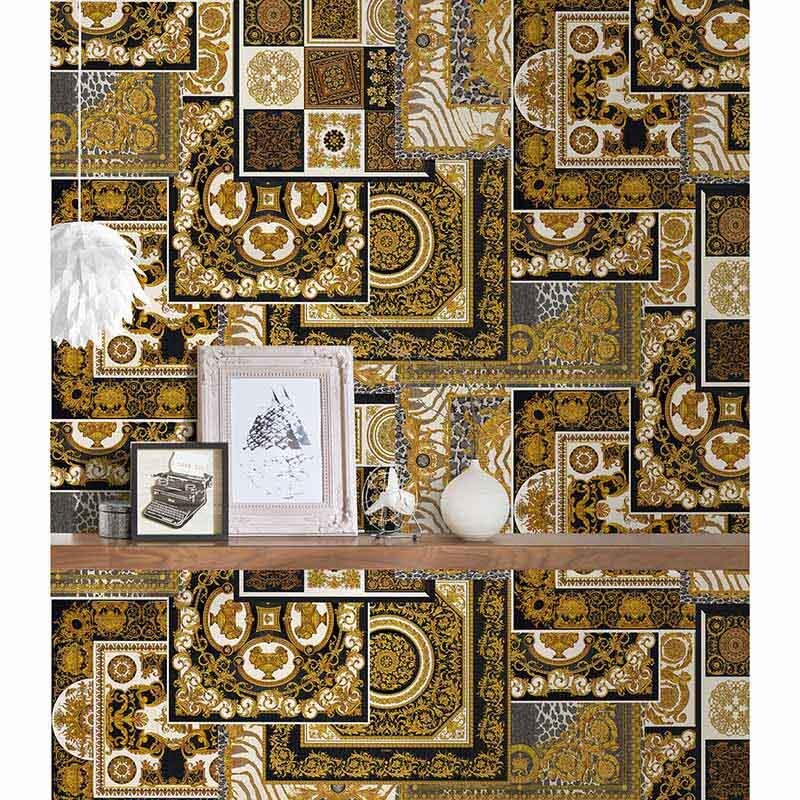 Tapete Braun, Schwarz, Anthrazit VERSACE Vliestapete (370483)