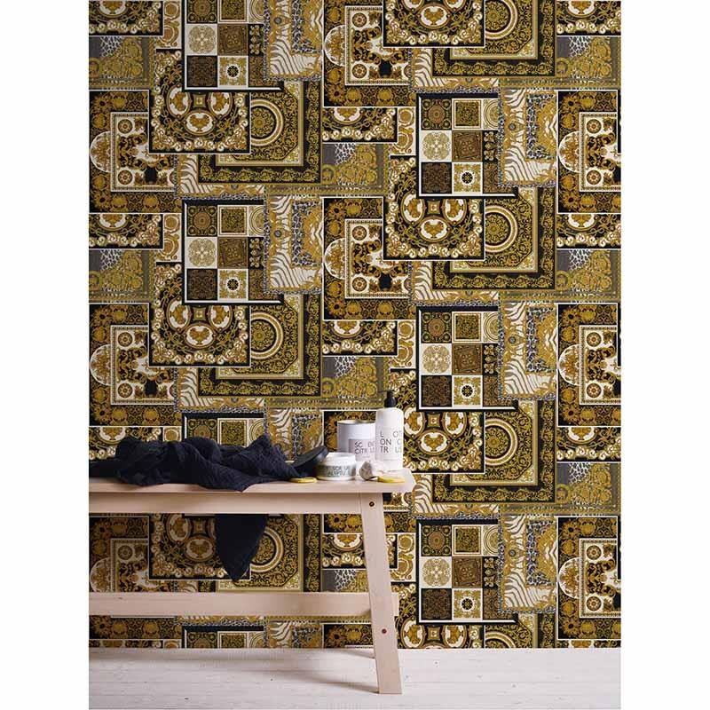 Tapete Braun, Schwarz, Anthrazit VERSACE Vliestapete (370483)