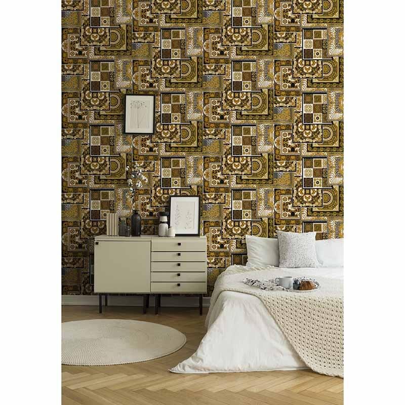 Tapete Braun, Schwarz, Anthrazit VERSACE Vliestapete (370483)