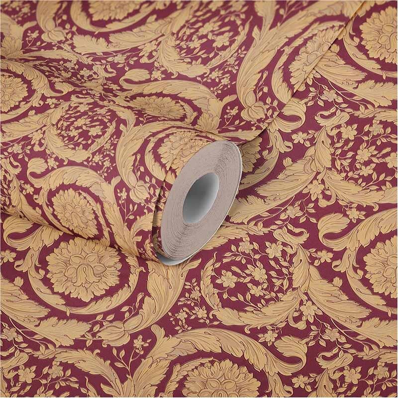 Tapete Gold, Kupfer, Rot VERSACE Vliestapete (366927)