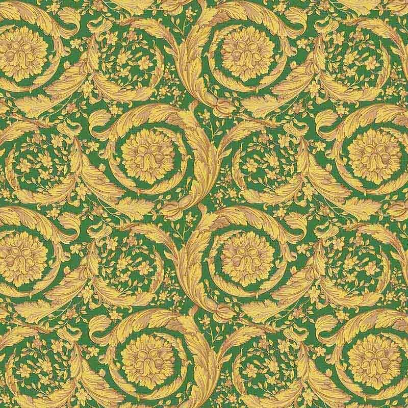 Tapete Gold, Kupfer, Grün VERSACE Vliestapete (366926)