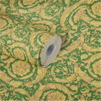 Tapete Gold, Kupfer, Gr&uuml;n VERSACE Vliestapete (366926)