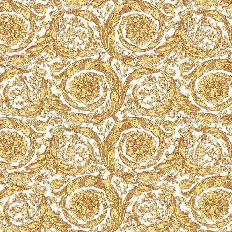 Tapete Gold, Kupfer, Weiß VERSACE Vliestapete (366925)