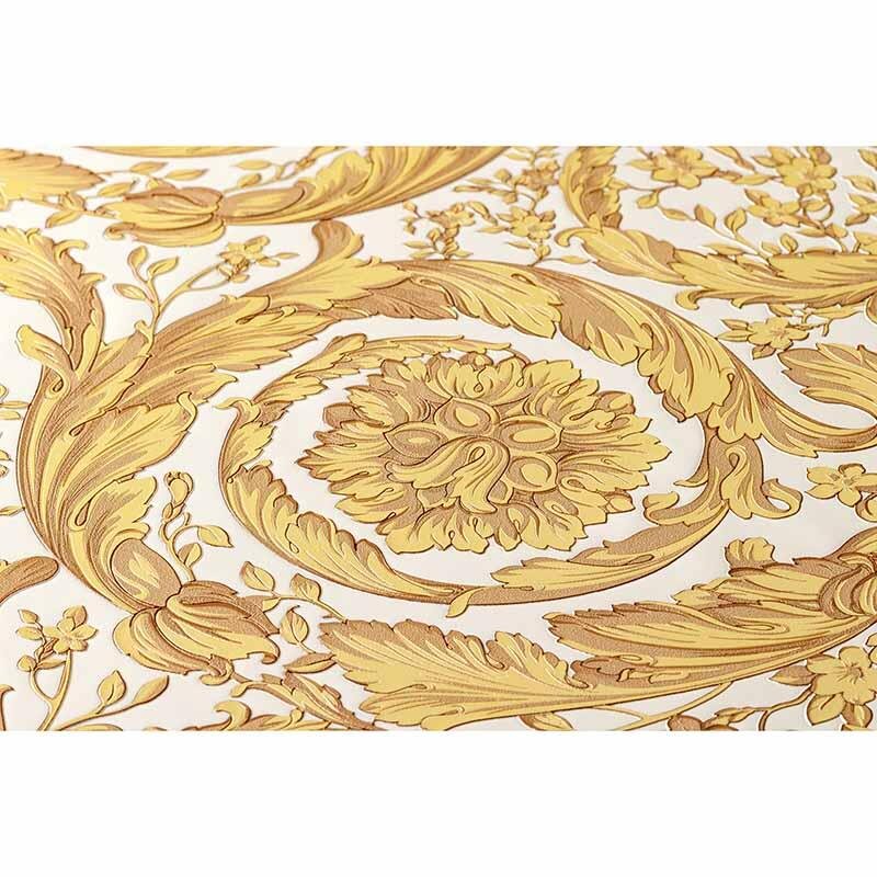 Tapete Gold, Kupfer, Weiß VERSACE Vliestapete (366925)