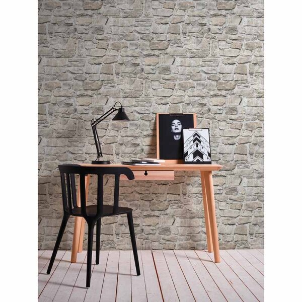 Tapete Beige, Creme, Grau, Silber AS-Creation Vliestapete (363702)