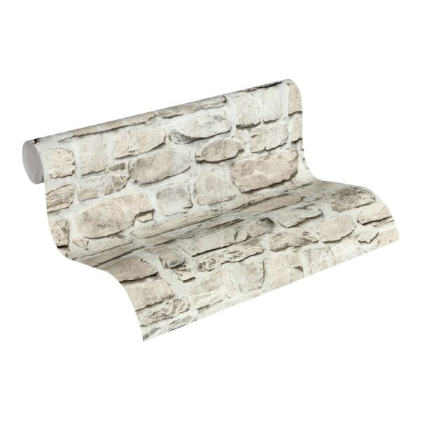 Tapete Beige, Creme, Grau, Silber AS-Creation Vliestapete (363702)