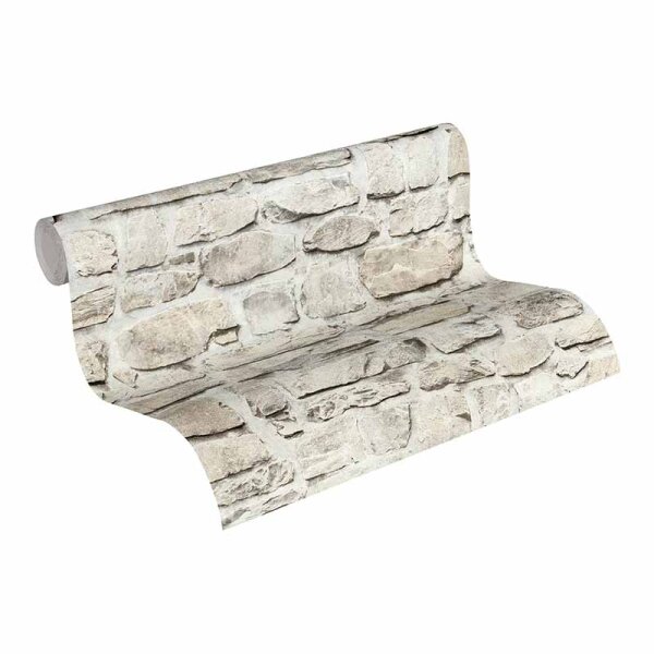 Tapete Beige, Creme, Grau, Silber AS-Creation Vliestapete (363702)