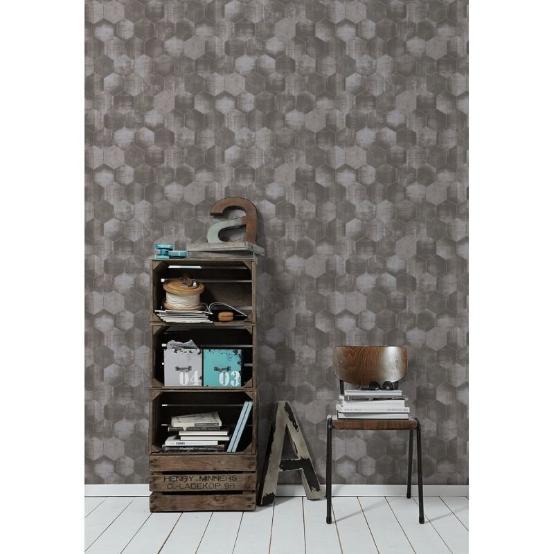 Tapete Grau, Silber AS-Creation Vliestapete (363701)