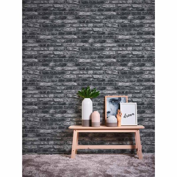 Tapete Schwarz, Anthrazit AS-Creation Vliestapete (362812)