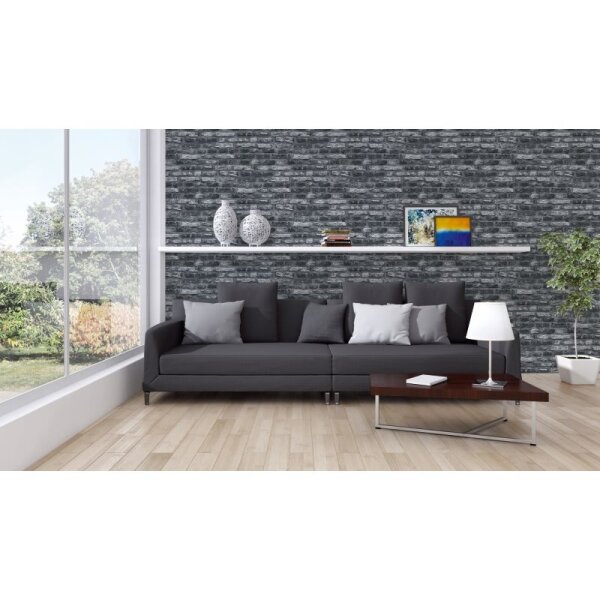 Tapete Schwarz, Anthrazit AS-Creation Vliestapete (362812)