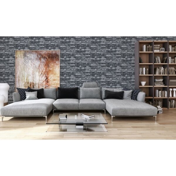 Tapete Schwarz, Anthrazit AS-Creation Vliestapete (362812)