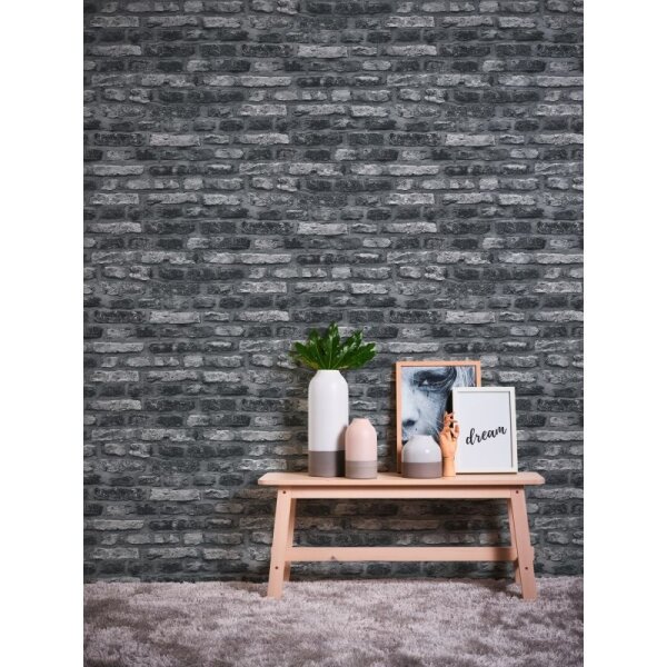 Tapete Schwarz, Anthrazit AS-Creation Vliestapete (362812)