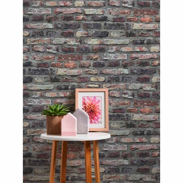 Tapete Grau, Silber, Rot AS-Creation Vliestapete (362811)