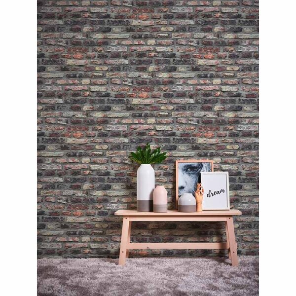 Tapete Grau, Silber, Rot AS-Creation Vliestapete (362811)