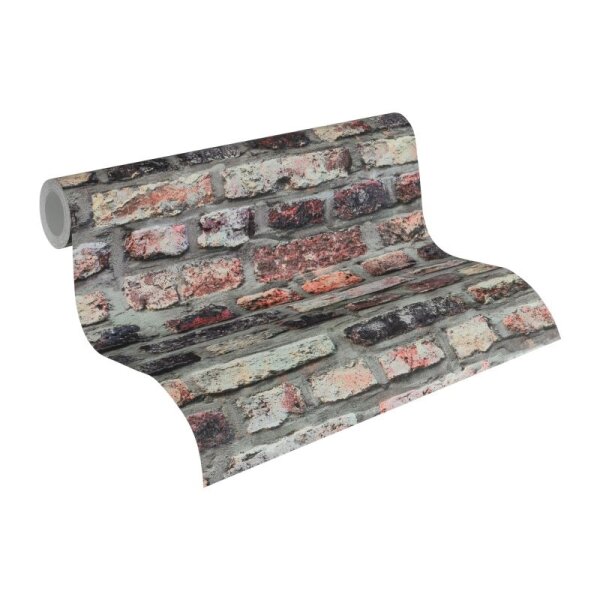 Tapete Grau, Silber, Rot AS-Creation Vliestapete (362811)