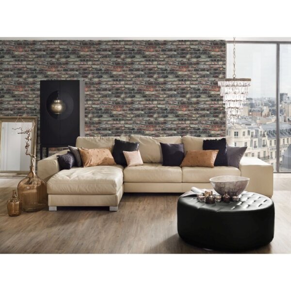 Tapete Grau, Silber, Rot AS-Creation Vliestapete (362811)