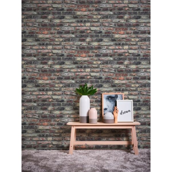 Tapete Grau, Silber, Rot AS-Creation Vliestapete (362811)