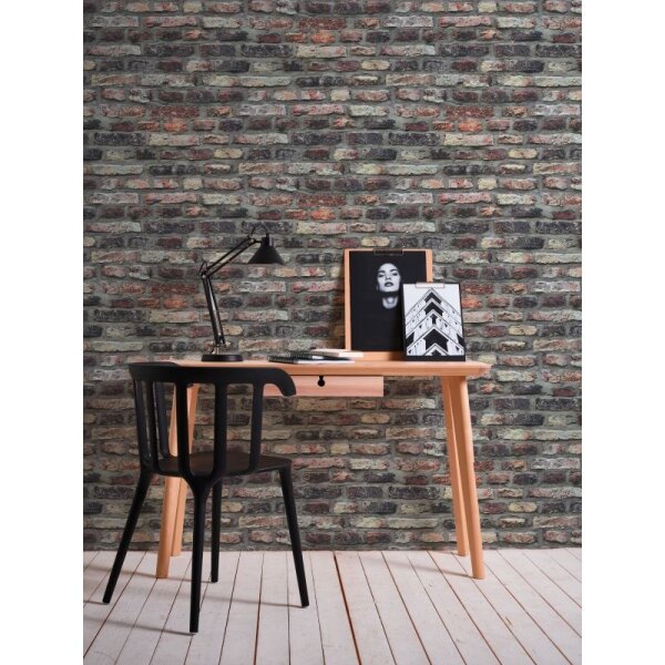 Tapete Grau, Silber, Rot AS-Creation Vliestapete (362811)