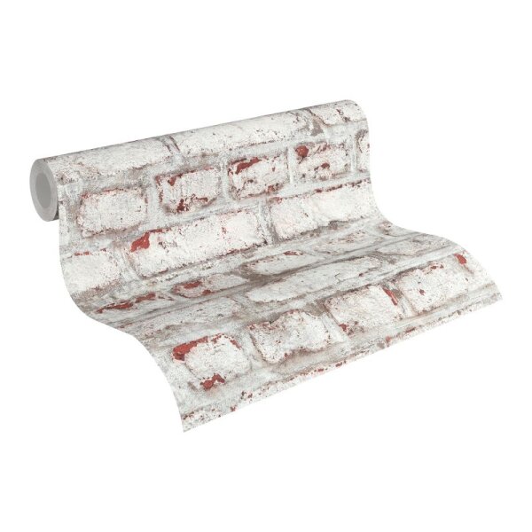 Tapete Grau, Silber, Rot AS-Creation Vliestapete (362801)