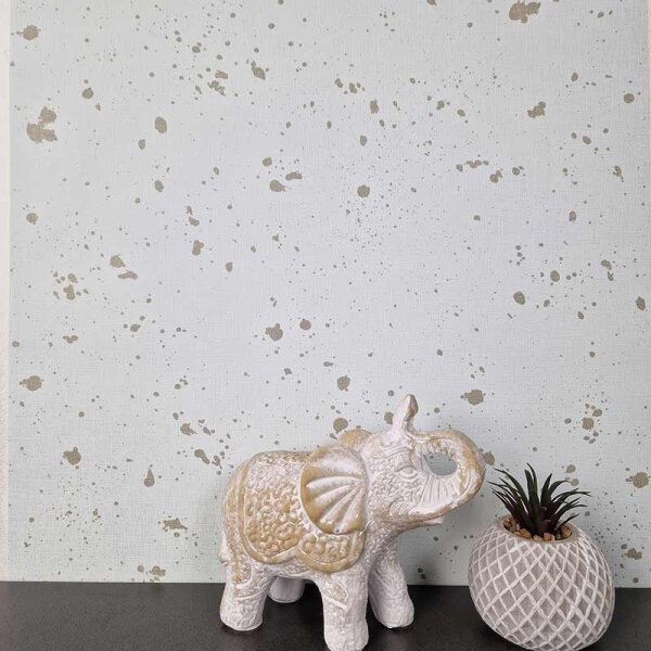 Tapete Gold, Kupfer, Grau, Silber SALE Rasch Vliestapete 530827