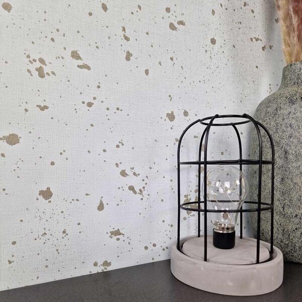 Tapete Gold, Kupfer, Grau, Silber SALE Rasch Vliestapete 530827