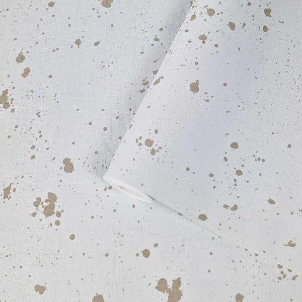 Tapete Gold, Kupfer, Grau, Silber SALE Rasch Vliestapete 530827