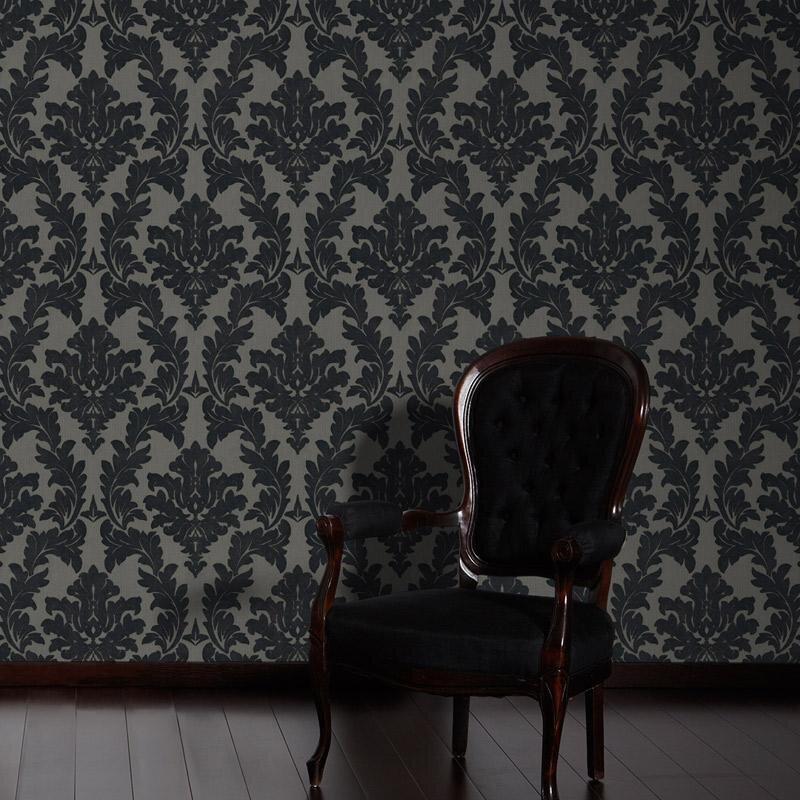 Tapete Grau, Silber, Schwarz, Anthrazit Architects Paper Vliestapete (335805)