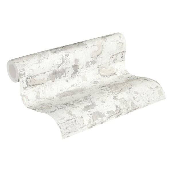 Tapete Beige, Creme, Grau, Silber AS-Creation Vliestapete (369293)