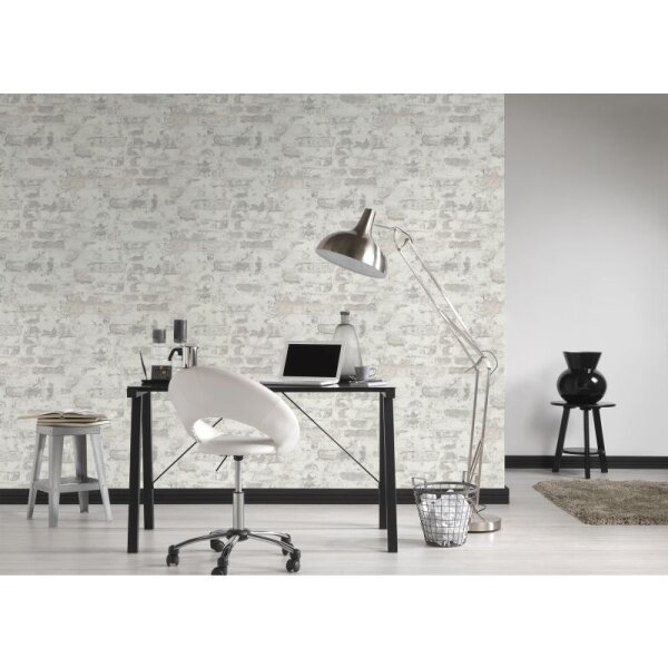 Tapete Beige, Creme, Grau, Silber AS-Creation Vliestapete (369293)