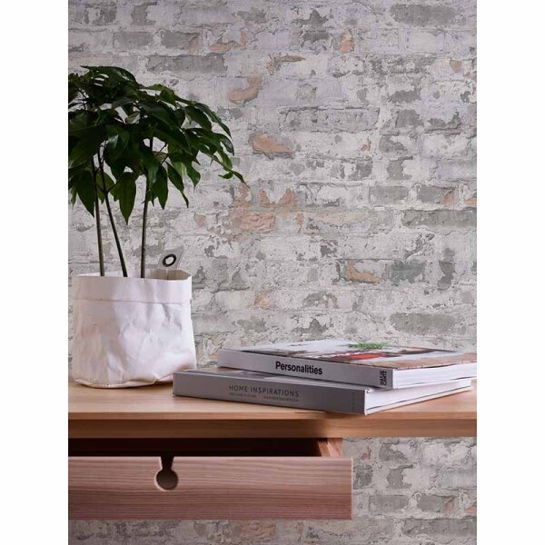 Tapete Beige, Creme, Grau, Silber AS-Creation Vliestapete (369292)